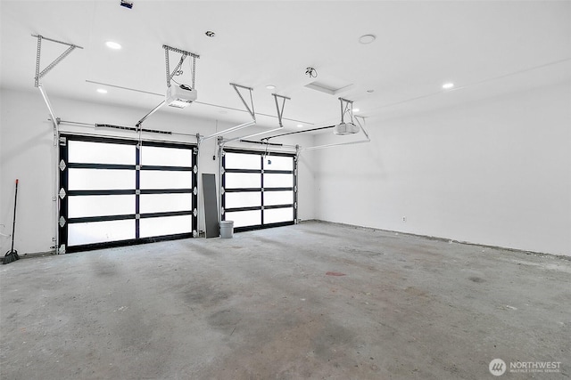 22526 251st Ave SE, Maple Valley, WA 98038 - garage featuring a garage door opener and recessed lighting