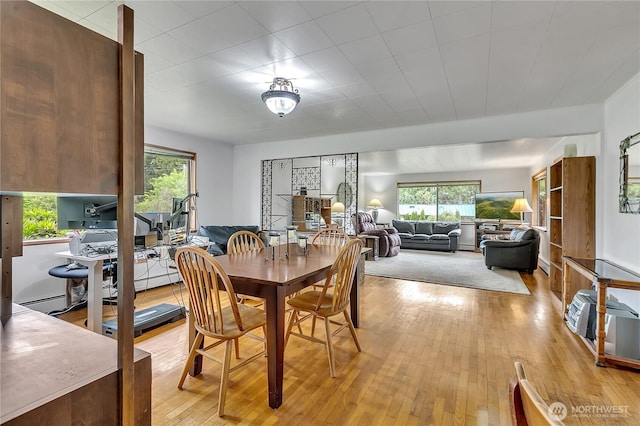40515 228th Way SE, Enumclaw, WA 98022 - dining space featuring light wood-style flooring and plenty of natural light