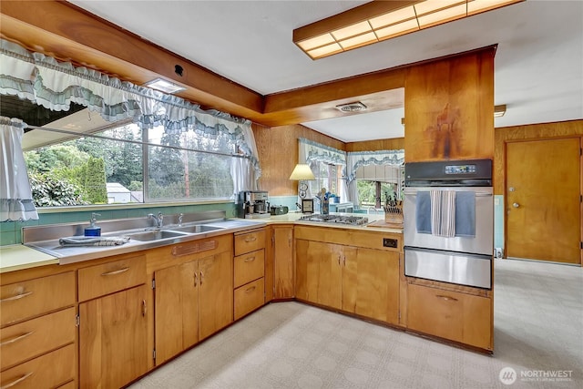 40515 228th Way SE, Enumclaw, WA 98022 - kitchen with a warming drawer, appliances with stainless steel finishes, light countertops, and light floors
