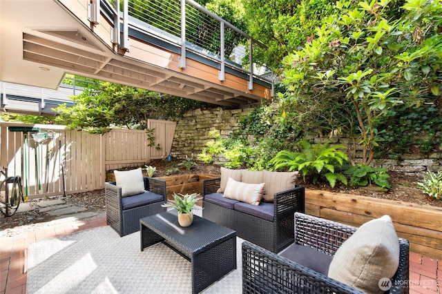 101 NW 58th St Unit 10, Seattle, WA 98107 - view of patio / terrace with outdoor lounge area