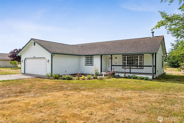 5436 180th Ave SW, Rochester, WA 98579 - single story home featuring a porch, an attached garage, a front yard, and concrete driveway
