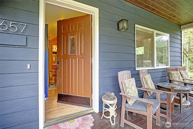 657 SW Camano Dr, Camano Island, WA 98282 - doorway to property with covered porch