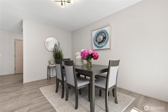 3615 Auburn Way S Unit B, Auburn, WA 98092 - dining area featuring light wood-style floors