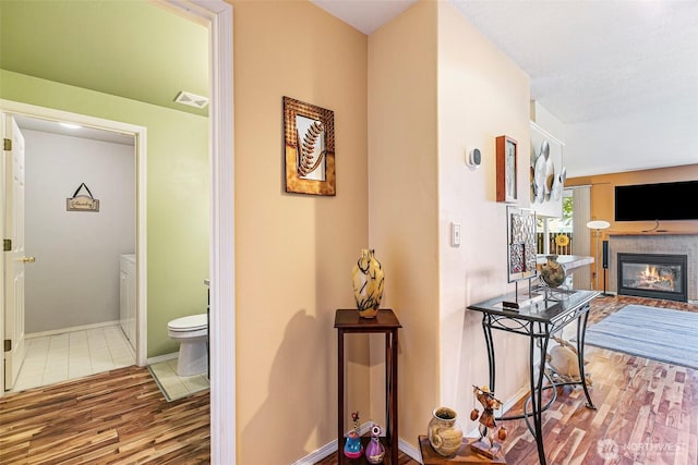 5118 NE 75th Ave, Vancouver, WA 98661 - hallway with wood finished floors and baseboards