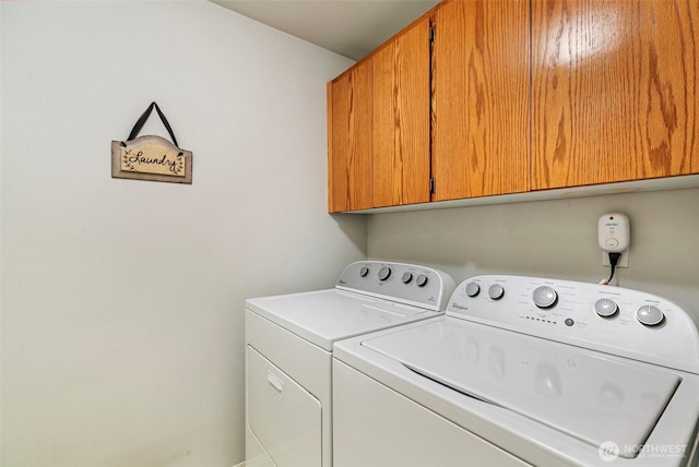 5118 NE 75th Ave, Vancouver, WA 98661 - laundry area featuring cabinet space and independent washer and dryer