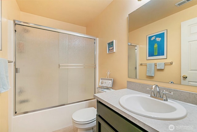 5118 NE 75th Ave, Vancouver, WA 98661 - bathroom featuring vanity and bath / shower combo with glass door