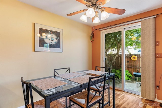 5118 NE 75th Ave, Vancouver, WA 98661 - dining space featuring light wood-style floors and a ceiling fan