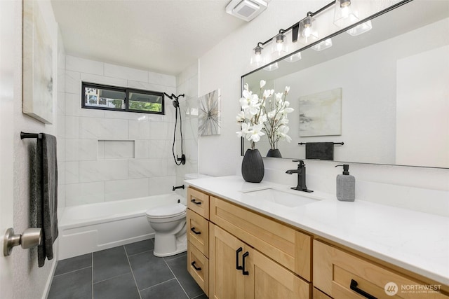 11520 3rd Ave NW, Seattle, WA 98177 - full bath featuring vanity, shower / bathtub combination, and tile patterned flooring