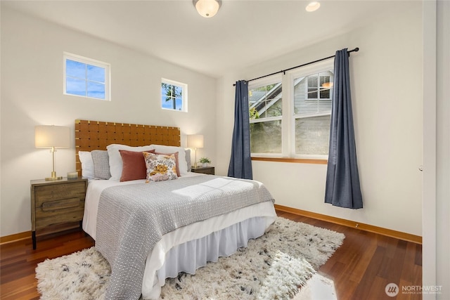 10290 NE Ruddy Duck Ln, Bainbridge Island, WA 98110 - bedroom with baseboards and wood finished floors