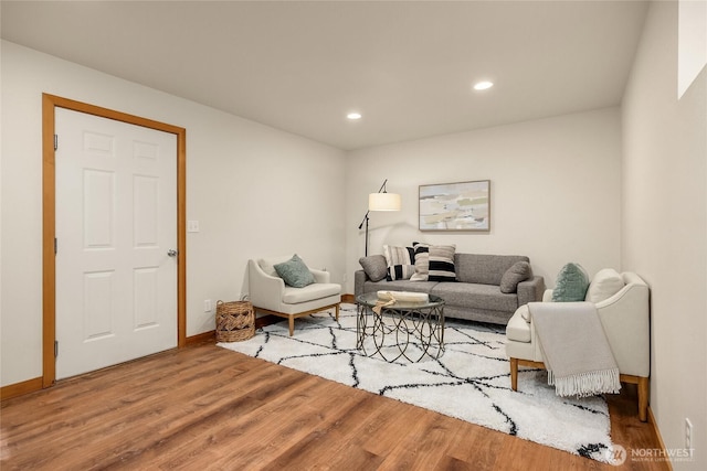 10290 NE Ruddy Duck Ln, Bainbridge Island, WA 98110 - living area with wood finished floors and recessed lighting