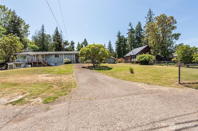 723 W 15th St, Port Angeles, WA 98363 - view of front of home with a wooden deck