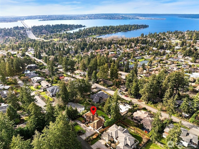 9416 NE 25th St, Clyde Hill, WA 98004 - view of property location with nearby suburban area and a large body of water