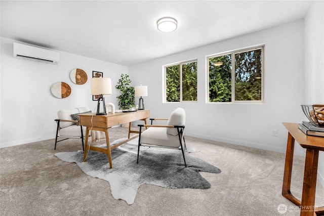 20201 45th Dr SE, Bothell, WA 98012 - carpeted office space with a wall mounted AC and baseboards