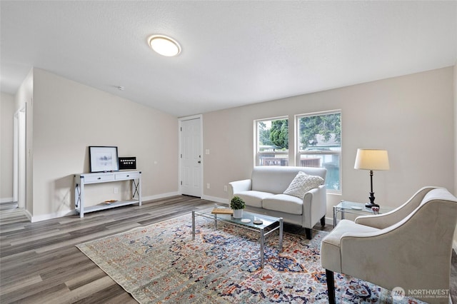 1320 N Oak Harbor St Unit 1, Oak Harbor, WA 98277 - living area with wood finished floors and lofted ceiling