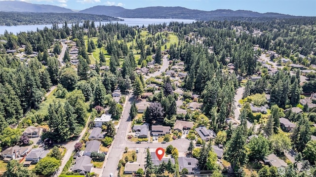 18114 NE 23rd St, Redmond, WA 98052 - view of property location featuring a heavily wooded area and a water and mountain view