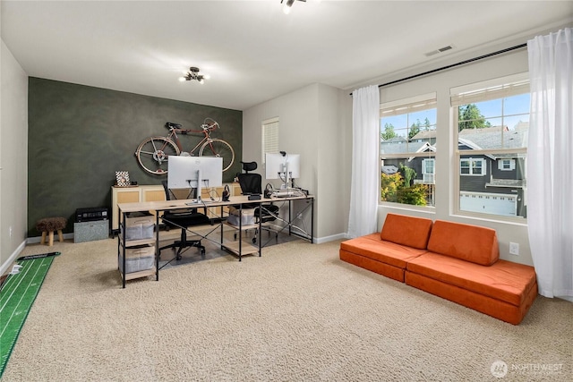 2211 56th St SE, Auburn, WA 98092 - office space with carpet and an accent wall