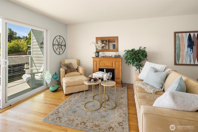 414 Lakeside Ave S Unit 13, Seattle, WA 98144 - living room with a fireplace and light wood finished floors