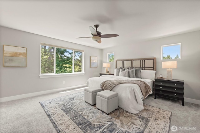 7176 Teal Loop, Gig Harbor, WA 98335 - carpeted bedroom with baseboards and ceiling fan