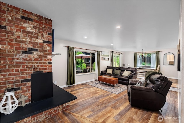 4121 54th Street Ct NW, Gig Harbor, WA 98335 - living room with wood finished floors and recessed lighting