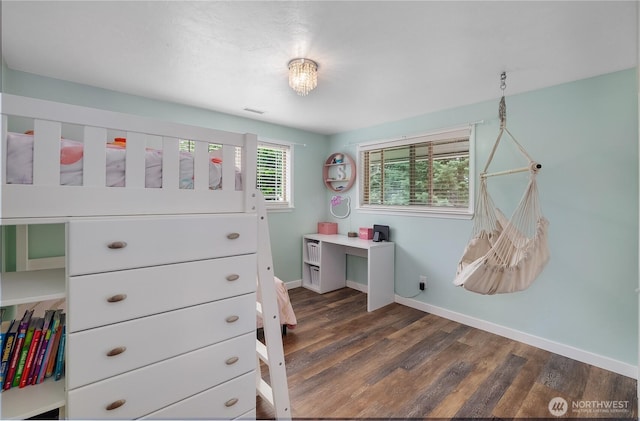 4121 54th Street Ct NW, Gig Harbor, WA 98335 - bedroom featuring baseboards and dark wood-type flooring