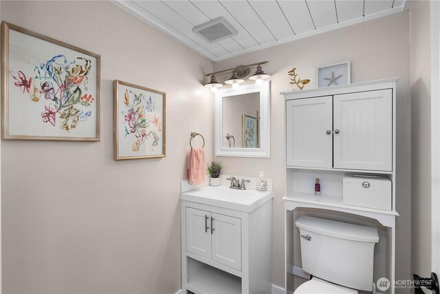 4121 54th Street Ct NW, Gig Harbor, WA 98335 - half bathroom with vanity and toilet