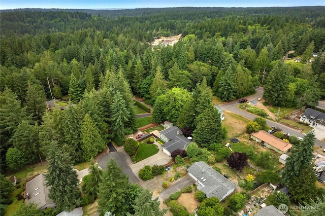 4121 54th Street Ct NW, Gig Harbor, WA 98335 - aerial view of property and surrounding area with a heavily wooded area