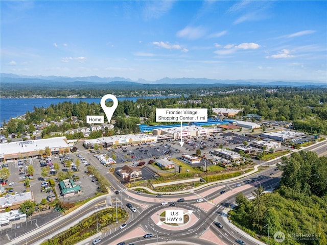 800 96th Ave NE Unit H202, Lake Stevens, WA 98258 - drone / aerial view of a water and mountain view