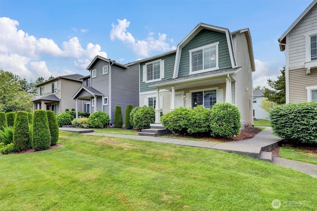 9414 Hancock Ave SE, Snoqualmie, WA 98065 - view of front facade with a front lawn and a gambrel roof