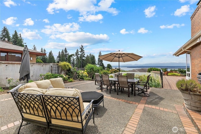 18035 8th Ave NW, Shoreline, WA 98177 - fenced backyard featuring outdoor lounge area, outdoor dining area, and a patio