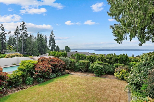 18035 8th Ave NW, Shoreline, WA 98177 - view of grassy yard featuring a water view