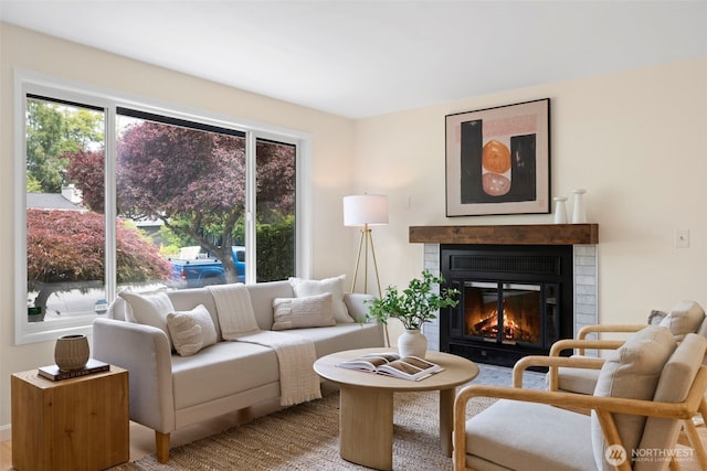 828 116th St SW, Everett, WA 98204 - living room with a brick fireplace