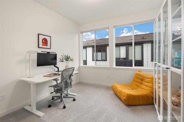 21822 25th Ave SE Unit B, Bothell, WA 98021 - office area with carpet and lofted ceiling