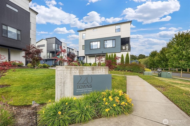 21822 25th Ave SE Unit B, Bothell, WA 98021 - community / neighborhood sign featuring a yard and a residential view