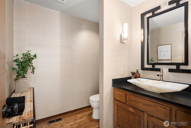 5665 E Mercer Way, Mercer Island, WA 98040 - bathroom with wood finished floors and vanity