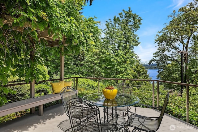 5665 E Mercer Way, Mercer Island, WA 98040 - balcony featuring a water view