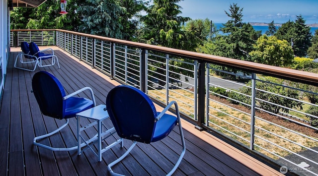 220 Colman Dr, Port Townsend, WA 98368 - view of wooden terrace