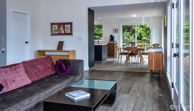 220 Colman Dr, Port Townsend, WA 98368 - living area with wood finished floors