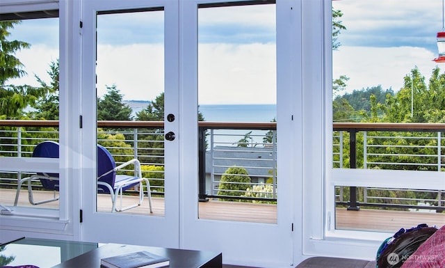 220 Colman Dr, Port Townsend, WA 98368 - entryway with plenty of natural light and a water view