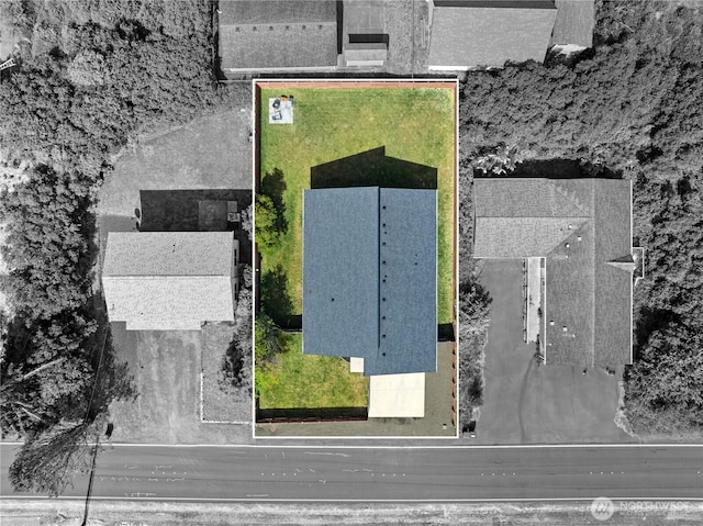 477 Ocean Shores Blvd SW, Ocean Shores, WA 98569 - aerial view of property's location featuring property parcel outlined