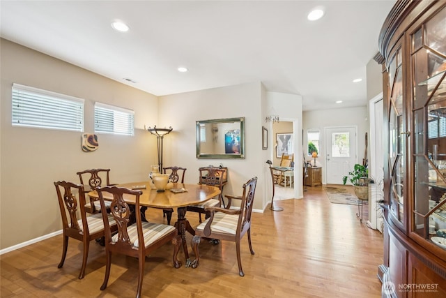 26707 NE 144th Ct, Duvall, WA 98019 - dining room with healthy amount of natural light, light wood-style flooring, and recessed lighting