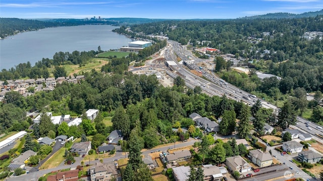 1412 N 40th St, Renton, WA 98056 - aerial view of property and surrounding area with a large body of water and nearby suburban area