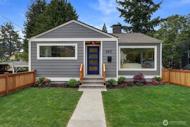 8811 12th Ave NE, Seattle, WA 98115 - bungalow featuring a chimney and a shingled roof