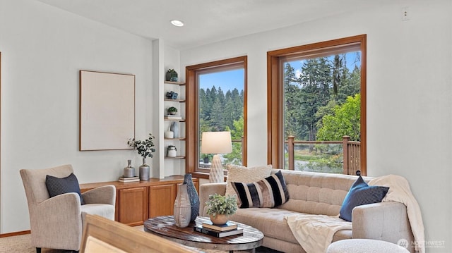 4120 Lake House Ln SE, Olympia, WA 98513 - living room featuring healthy amount of natural light and recessed lighting