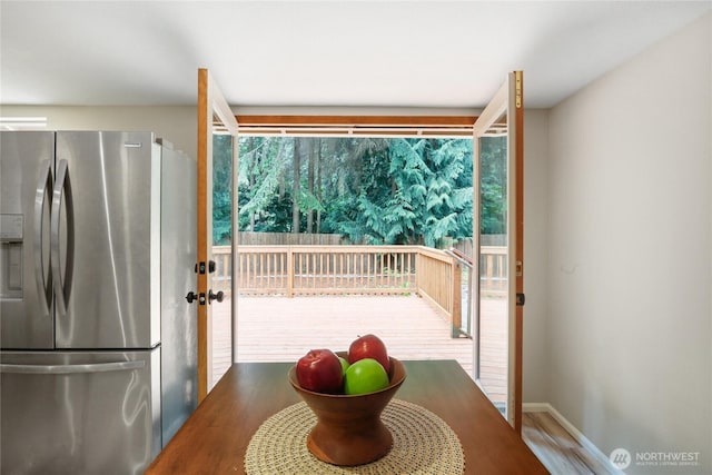 8200 NE View Ridge Ln, Poulsbo, WA 98370 - doorway featuring wood finished floors