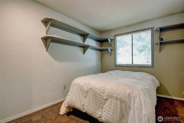 908 185th St SW, Lynnwood, WA 98037 - carpeted bedroom with a textured ceiling and baseboards