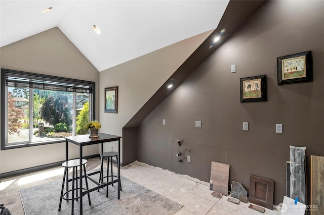 1504 E Lakeshore Dr, Lake Stevens, WA 98258 - dining room featuring high vaulted ceiling and recessed lighting