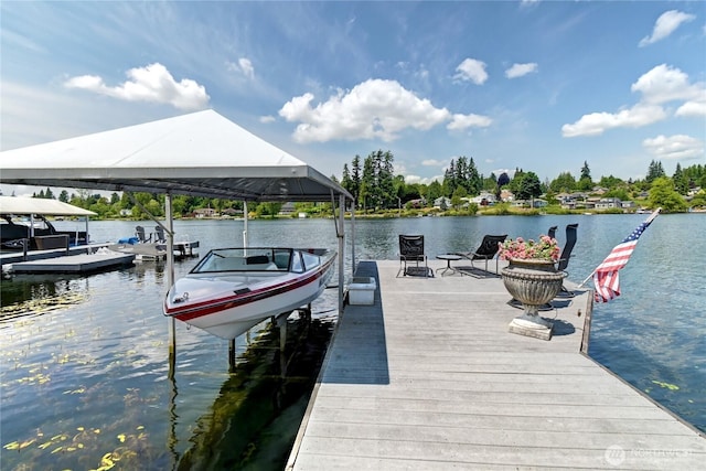 1504 E Lakeshore Dr, Lake Stevens, WA 98258 - dock featuring a water view and boat lift