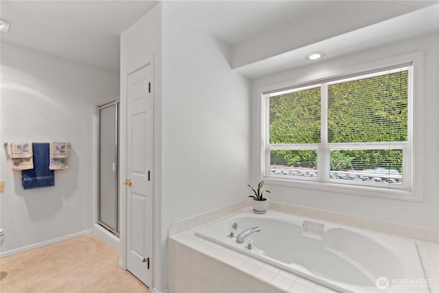 840 Amy Ct, East Wenatchee, WA 98802 - full bath with a garden tub and a shower stall