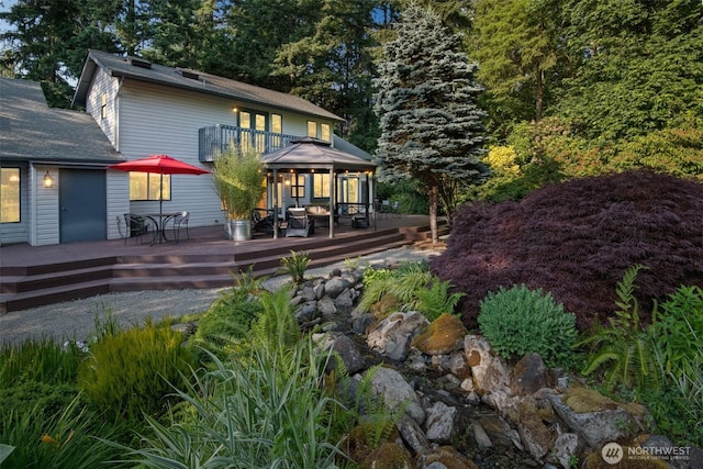 24230 218th Ave SE, Maple Valley, WA 98038 - rear view of property featuring a gazebo and a deck