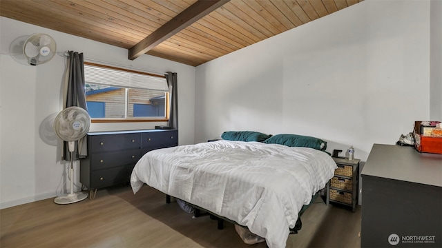 501 143rd St S, Tacoma, WA 98444 - bedroom with wooden ceiling and wood finished floors